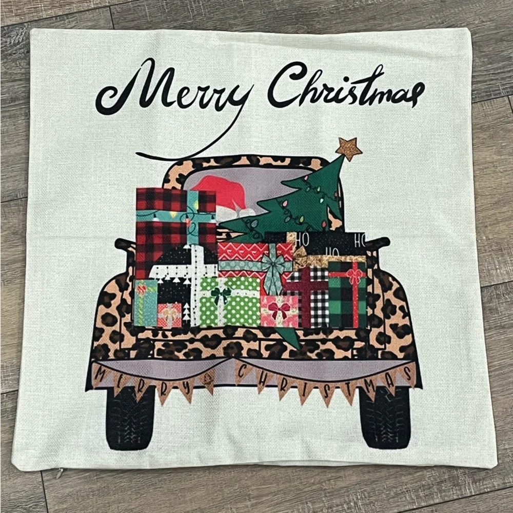 Clearance ~Festive Holiday Pillow Cover - Red and White 🎄🆕⭐️A 2 for $14 item⭐️